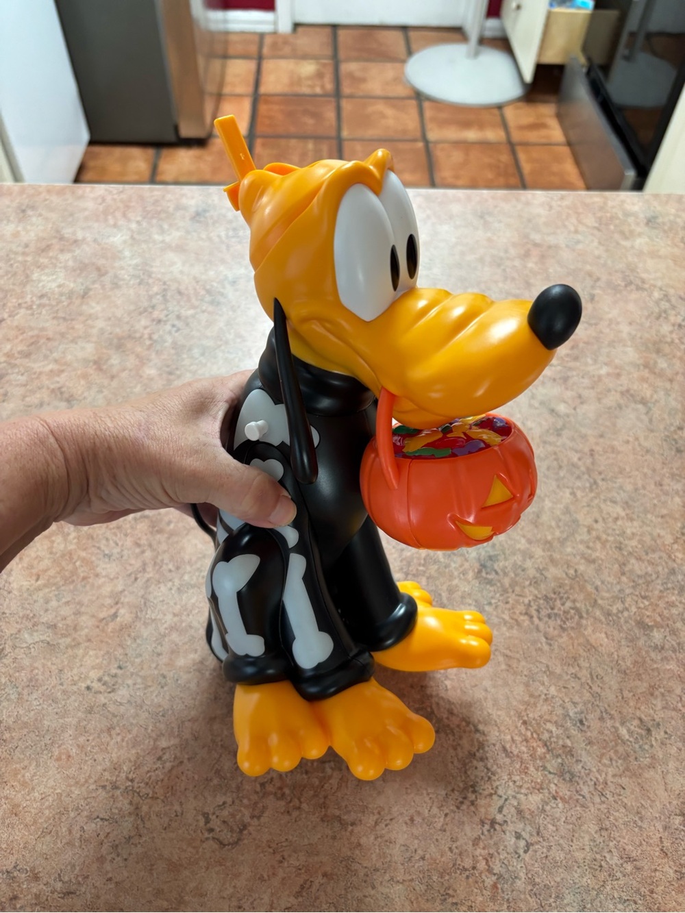 Disney parks Pluto skeleton Halloween sipper cup bottle